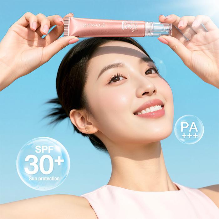 O.TWO.O Haute Zero Pores sunscreen primer Natural radiance without white cast Moisturizes the base