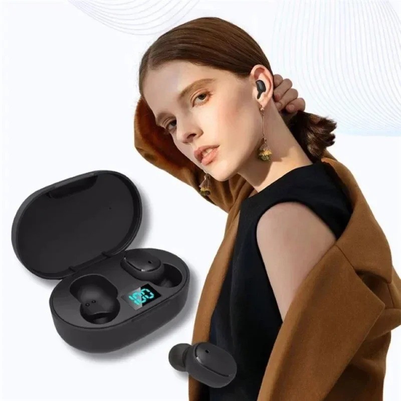 TWS Wireless Headphones Bluetooth Earphones E6S Wireless Bluetooth Headset Waterproof Noise