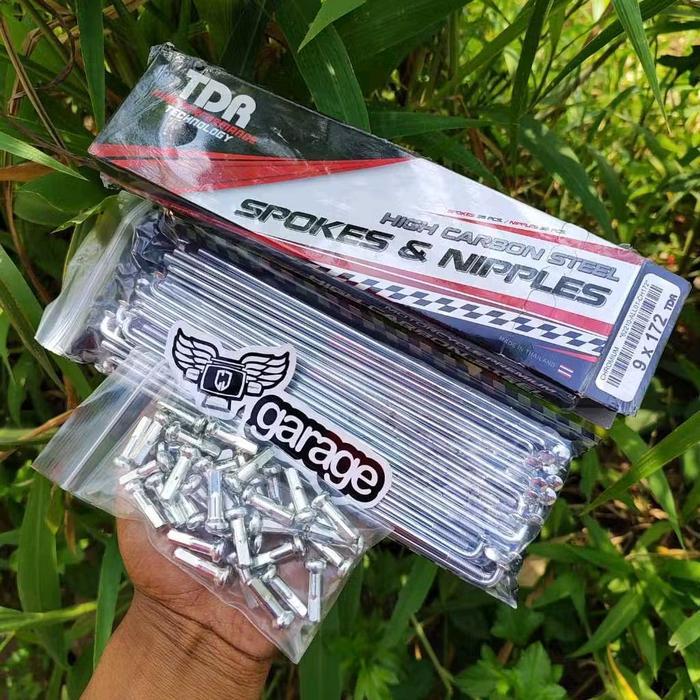 Jari-Jari Tdr Ring 18 172 9X172 1Set Depan Belakang Honda Win Depan Ruji Belakang Ring 17