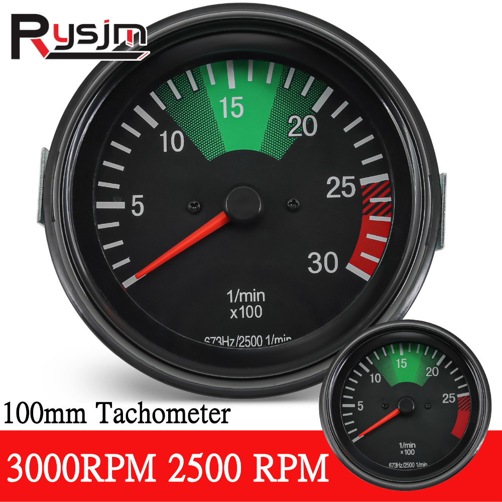 Customized 100Mm Tachometer 0-3000Rpm 0-2500Rpm For Mercedes Car Boat Gasoline Diesel Engine Tacho