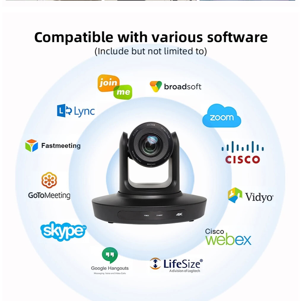 PTZ Camera 4K 20X Zoom Video Conference Camera Kits Church Meeting live broadcast PTZ camera