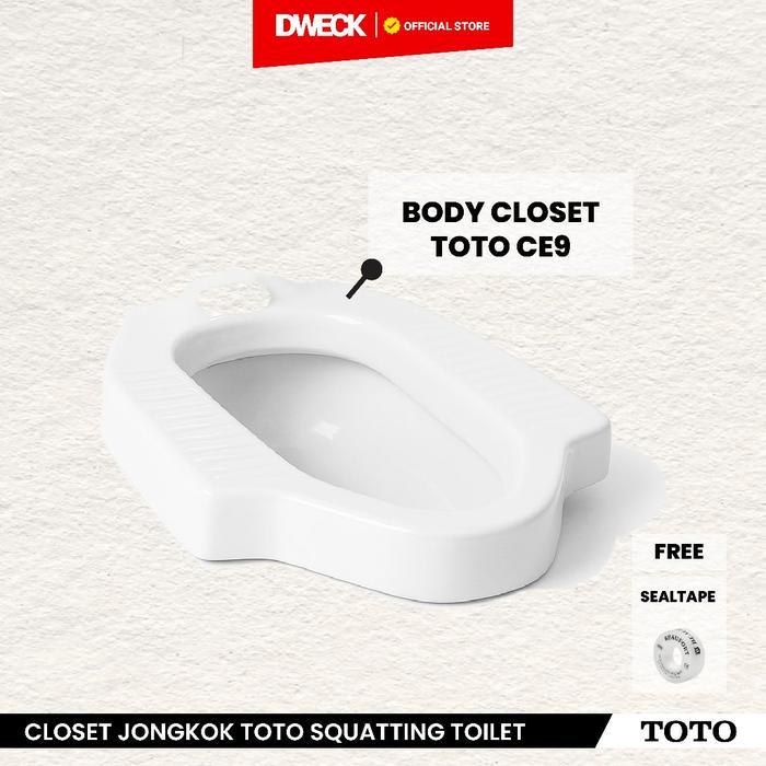 Closet Jongkok TOTO CE9 Original / Closet Jongkok Toto - CE9 BODY