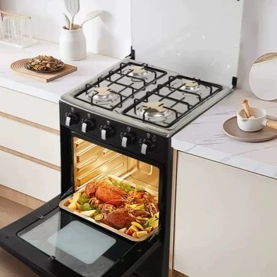 Gas Stove 4 Burners Kitchen Appliance Baking Cooking Gas Range Stove 4 Burner With Standing Oven
