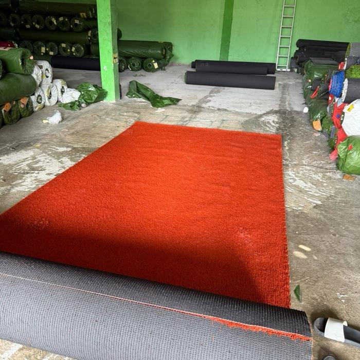 NEW Grosir Rumput Sintetis Merah / Red Grass - Rumput Sintetis Tebal 25 Mm