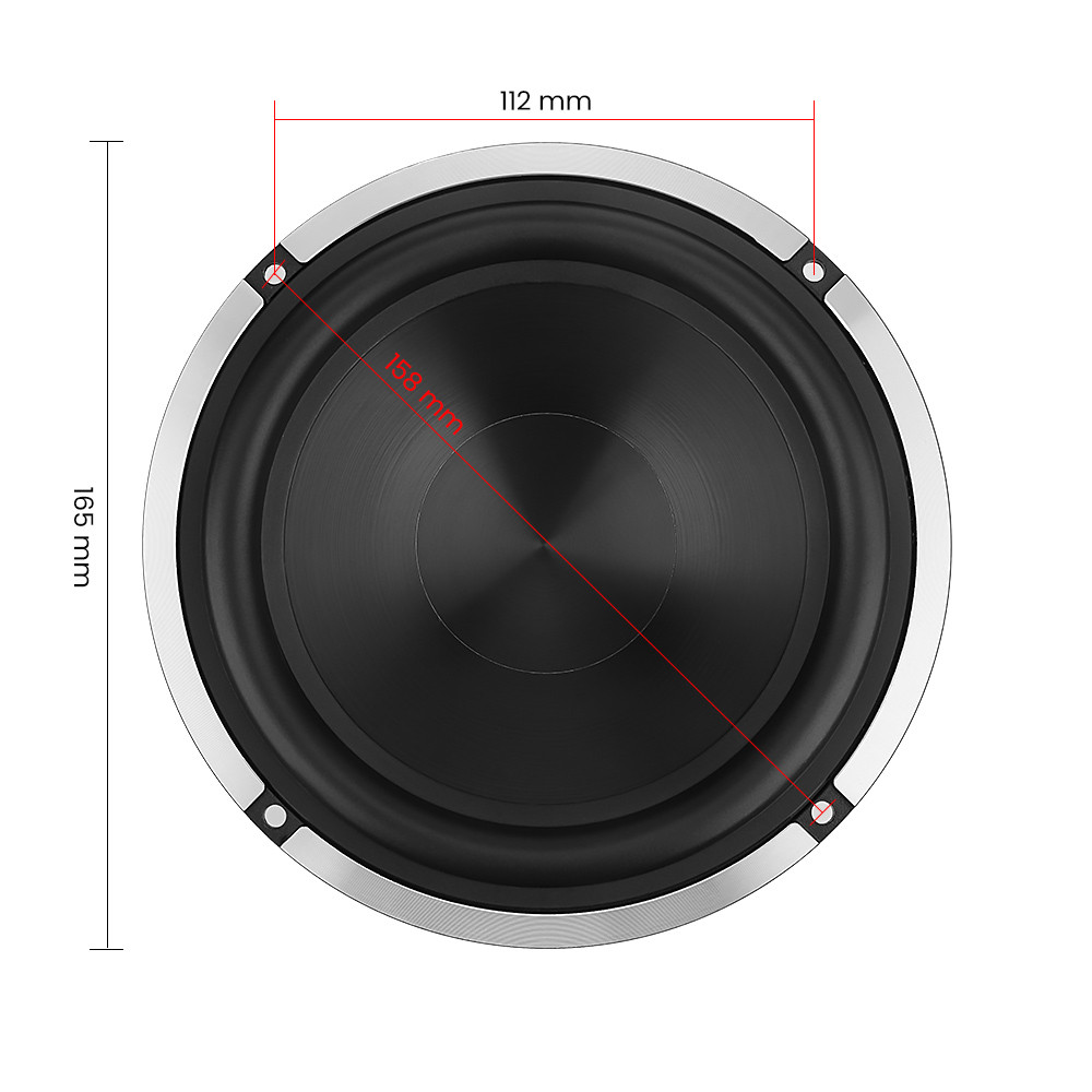 AIYIMA 1Pcs 6.5 Inch 4 Ohm 50W Woofer Speaker 6.5" Audio HiFi Home Theater KTV Music Speaker