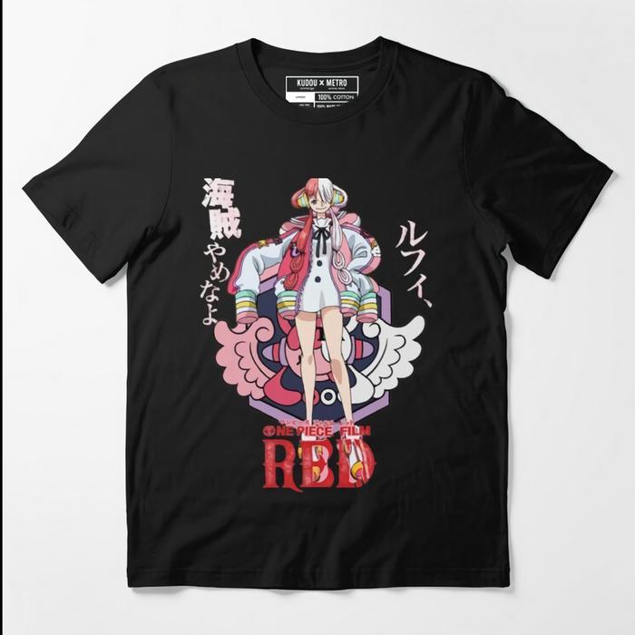 Kaos Oversize Uta Movie Red Character Anime Manga One Piece Premium  Unisex