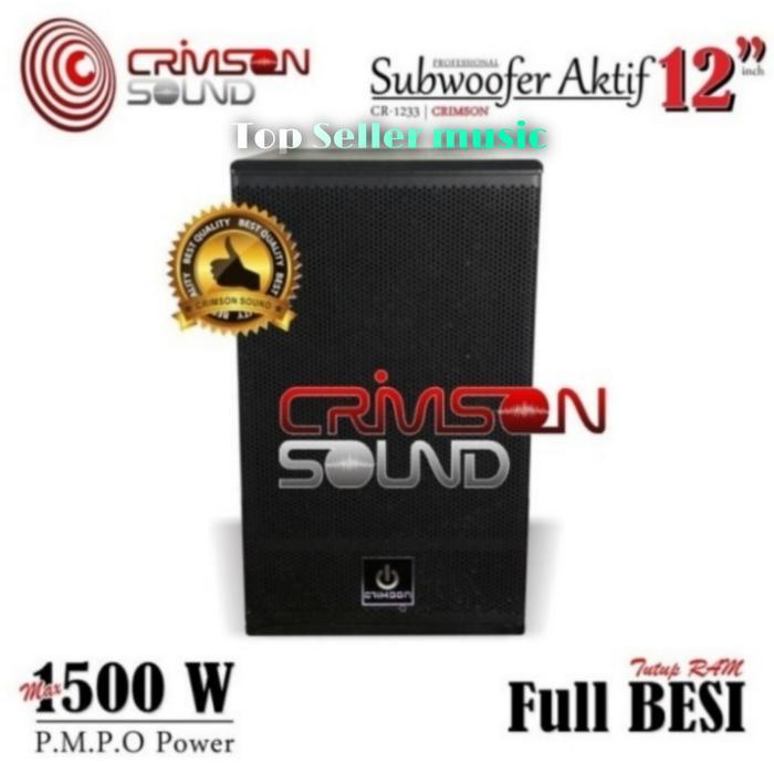 Subwoofer Speaker Aktif Crimson 12Inch Cr1233A Crimson Sub Karaoke Populer