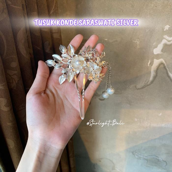 BIGSALE STARLIGHT BALI - TUSUK KONDE SARASWATI /KONDE RAMBUT/ KONDE AKAR/ AKSESORIS RAMBUT/HAIRPIECE