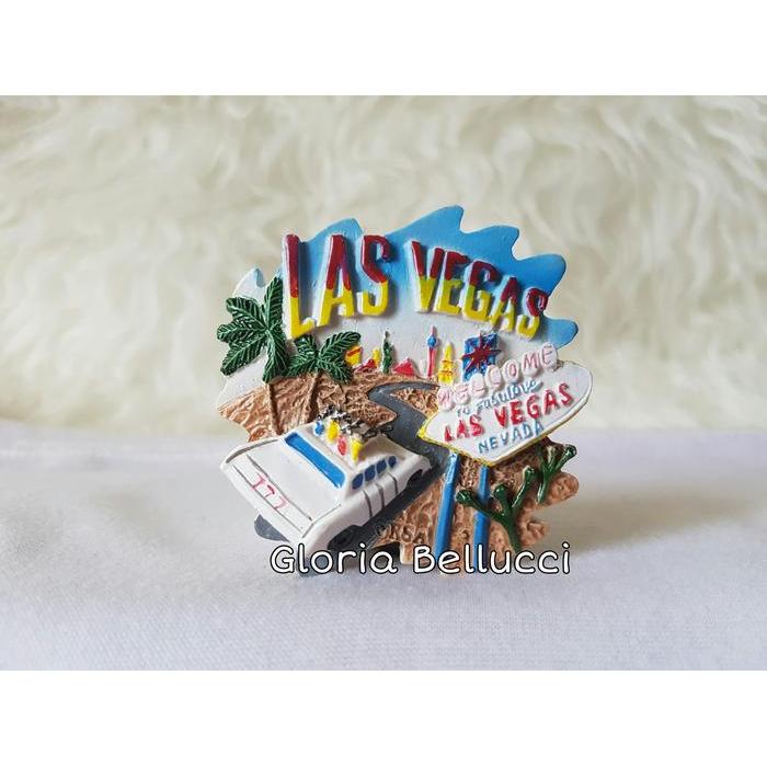 Souvenir Magnet Kulkas Negara Las Vegas Amerika Newyork Populer