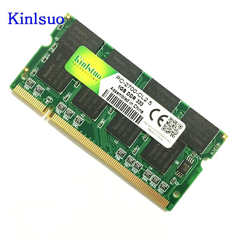 Kinlstuo-memoria ram for laptop, so-dimm ddr1 DDR 400 333 MHZ/pc-3200 pc-2700 200 pins 512mb 1gb for