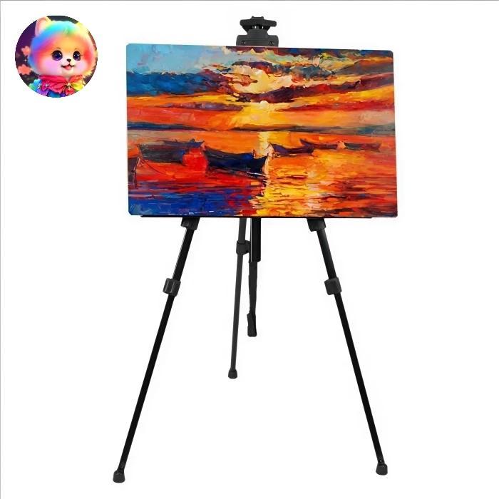 Easel Lukis Tripod Frame Lukisan