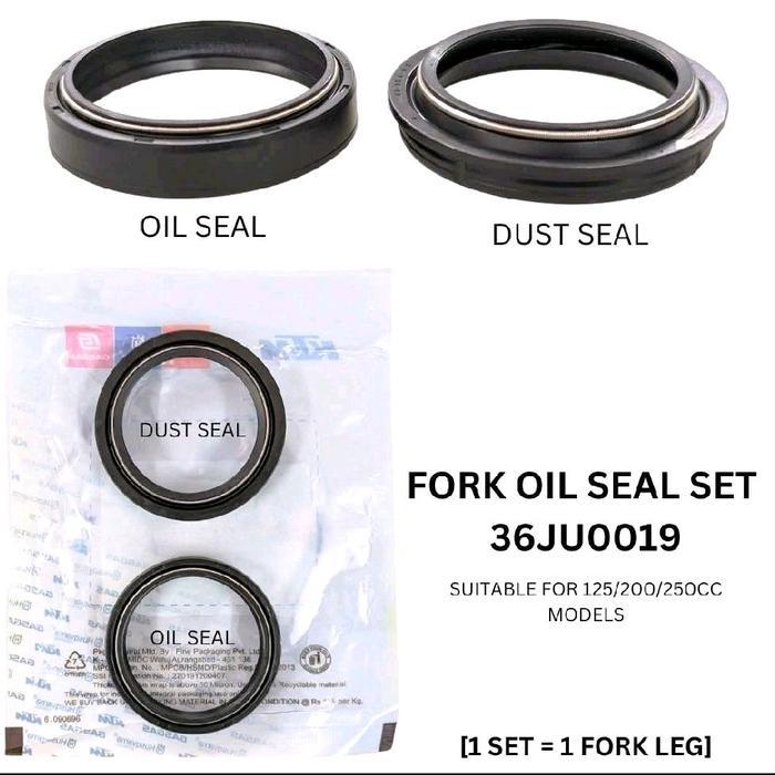 TERLARIS SEAL SHOCK KTM DUKE RC ADV 200 250 390 FORK OIL SEAL SET KTM