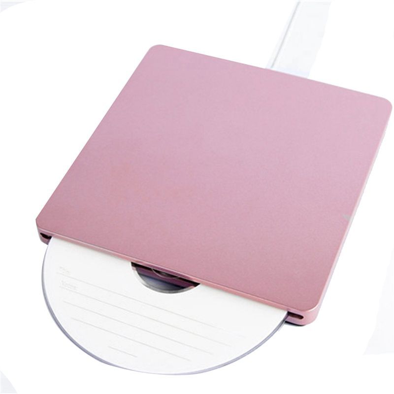 BTLIFE-External DVD Drive CD DVD RW Drive For Laptop Pro Air Windows 7/8/10 Pink