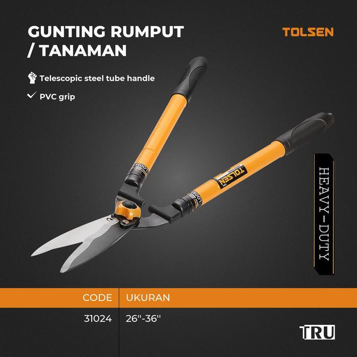 Gunting Rumput Tanaman Besar 26 - 36 Inch Hedge Shears Gunting Pagar 31024 Tolsen