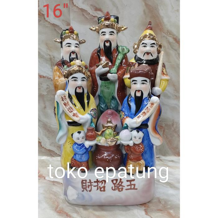 patung dewa ulucai sen keramik 16 inch