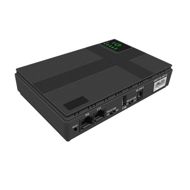 Portable WiFi Router With 36W 10400MAH Bettary Mini UPS 5V/24V Uninterruptible Power Supply Multipur
