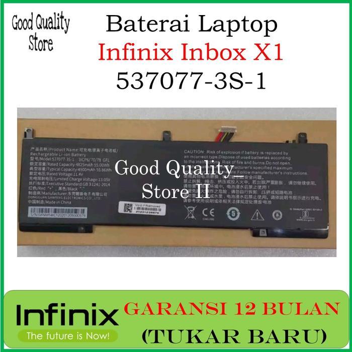Promo / Baterai Laptop Infinix Inbook X1 - X1 Pro Model: 537077-3S-1 Original Non Cod