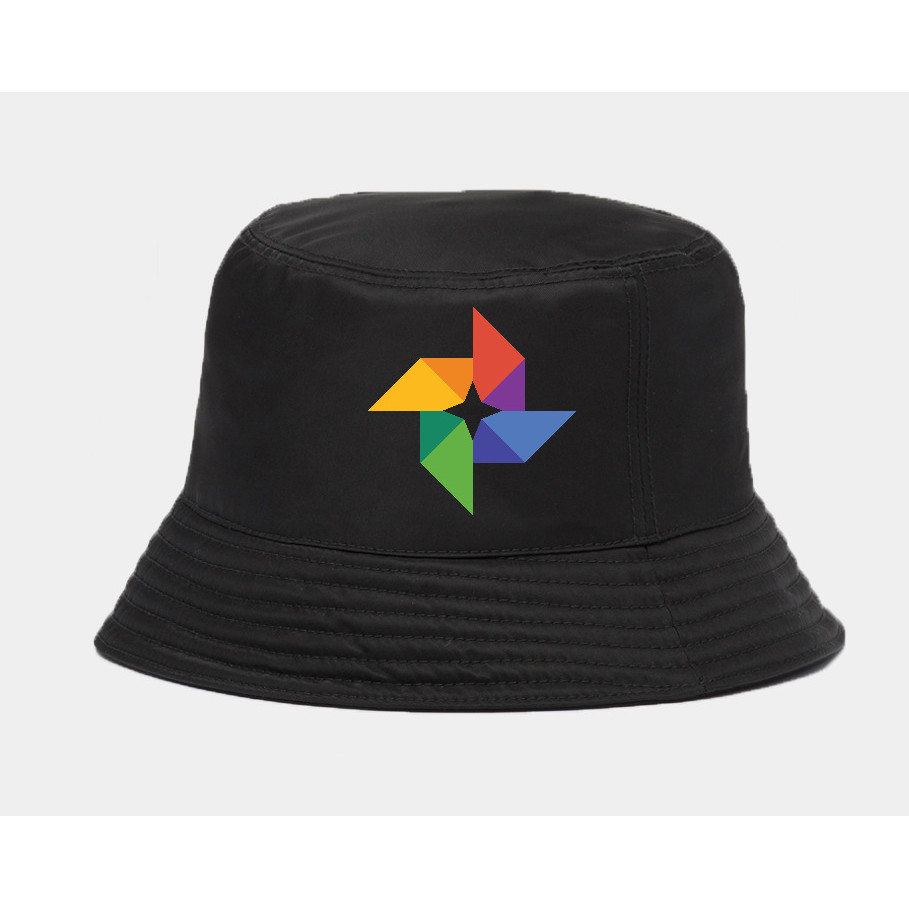 Topi bucket Google Photos logo