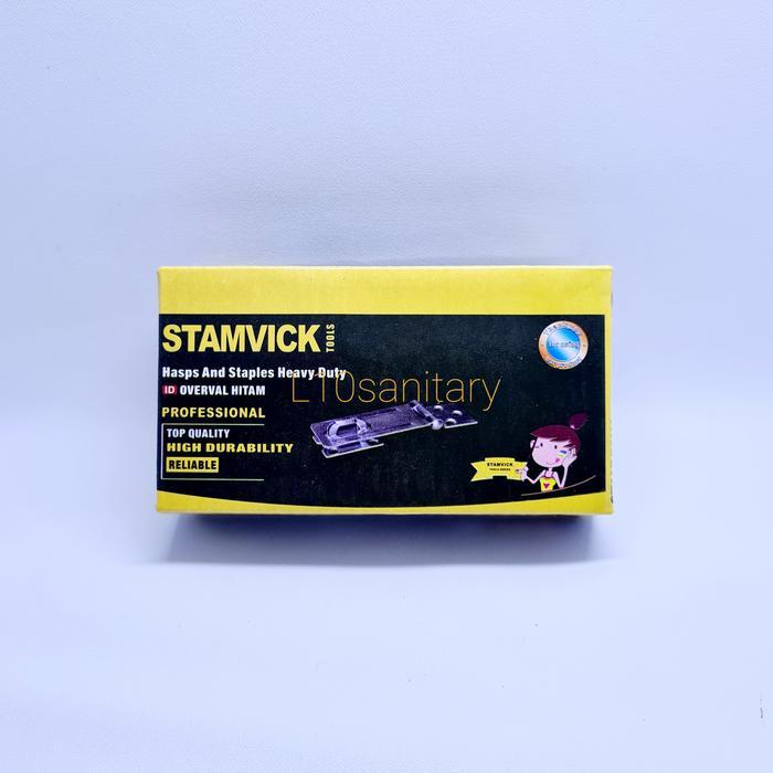 "New" overval hitam stamvick 3" overpal stamvick cantolan gembok tebal