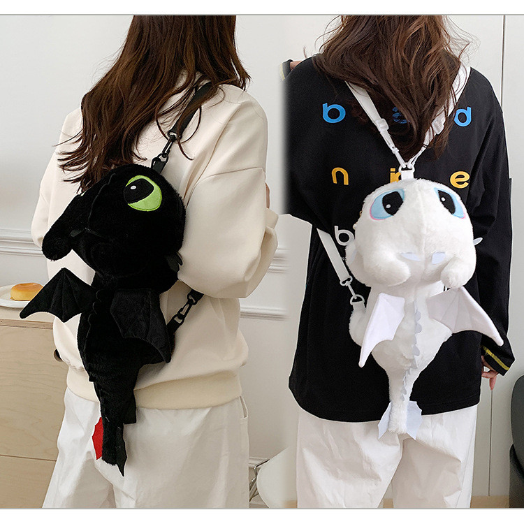 How Train Your Dragon Toothless Plush Backpack Cute Cartoon Animal Stuffed Bag for Children School