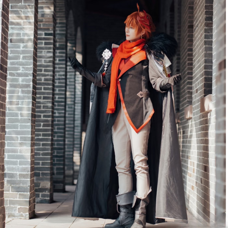 GENSHIN IMPACT TARTAGLIA CHILDE FATUI HARBINGERS CLOAK COSTUME COAT ANIME COSPLAY DELUXE EDITION