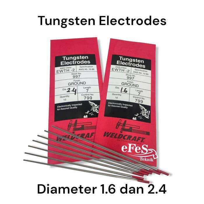 tungsten electrodes 2.4 argon