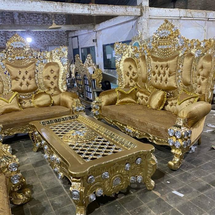 Sofa Tamu Aladin Kualitas Premium Desain Elegan Cocok untuk Ruang Tamu Modern