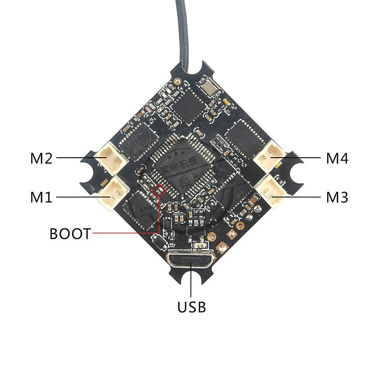 Bagusshop Turtlebee F3 1S Hollow Cup Brushed Traverse Aircraft Flight Control Integrated Receiver OS