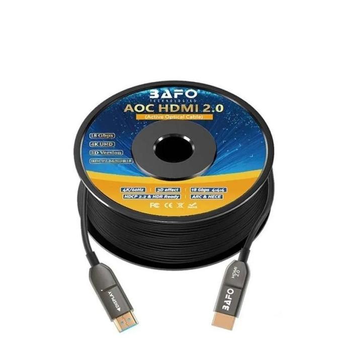 Stok Baru Kabel HDMI BAFO 30 Meter Fiber Optik Bafo HDMI 30M V2.0 4K 3D