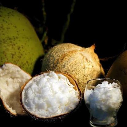Kelapa Kopyor Asli Segar dibuat Es Kelapa Kopyor Sirup dan aneka Buah Segar, Kupas Dadakan By Ratu D