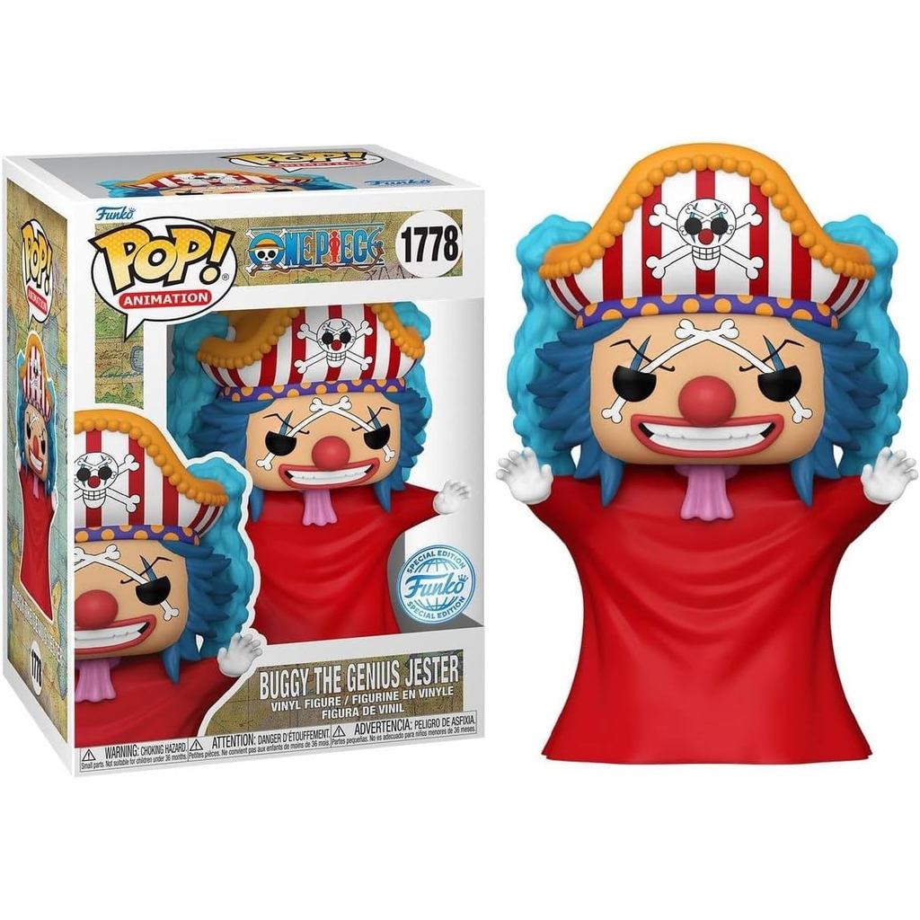 FUNKO POP FIGURE One Piece Buggy Post Time Skip Figurine