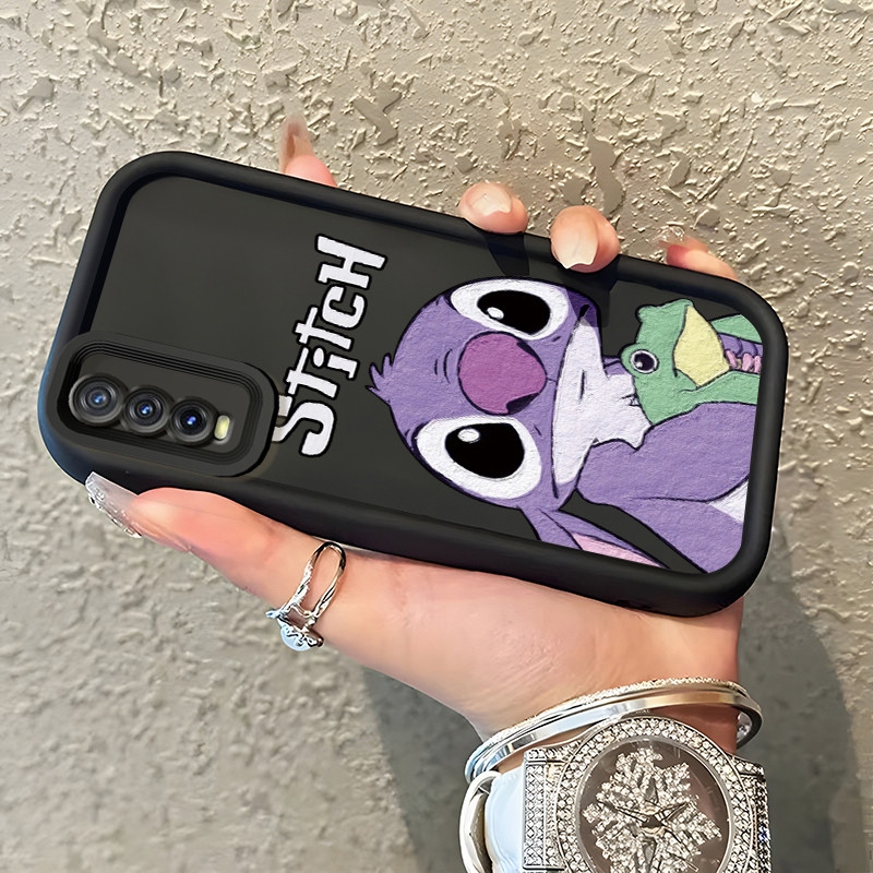 Casing Hp untuk VIVO Y20 Y20s Y20i Y20t Y20G Y12s Y12a Y11s Y30G Y33t Y33s Case Kartun Stitch dan Ka