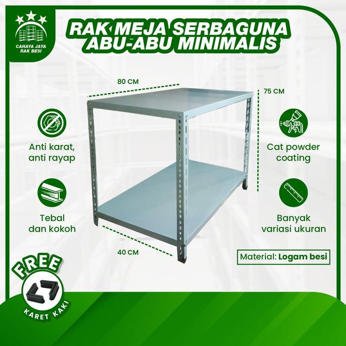 rak meja kompor/ rak meja besi/ rak 2 susun/rak minimalis Anti Karat