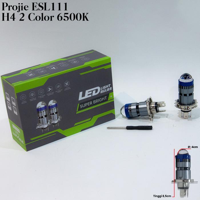 Bohlam Projie Led H4 Laser Kipas Canbus Hi/Low Ac Dc Projie Lampu Depan Motor Mobi 12V/24V