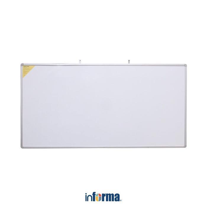 Informa Whiteboard Gantung 200X100 cm - Putih Papan Presentasi Papan Marka Belajar Kantor Sekolah
