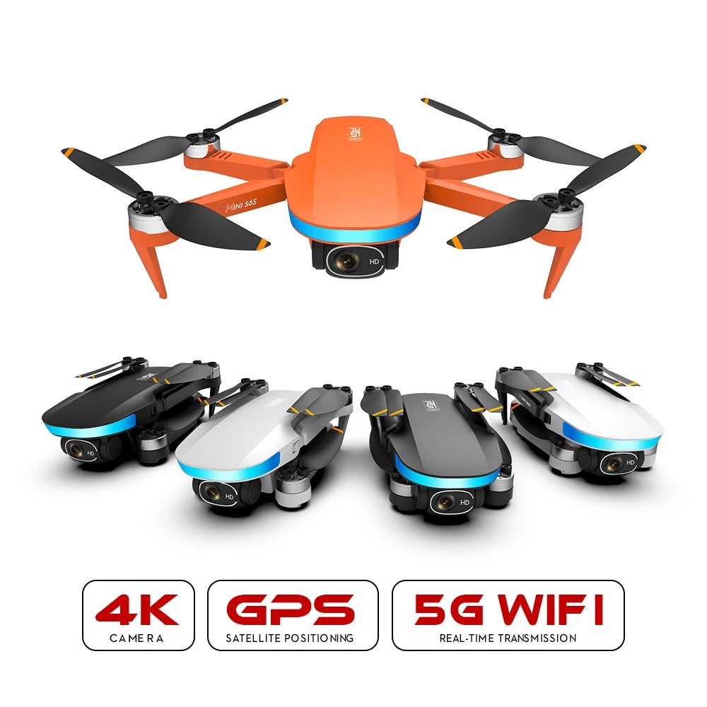 S6S GPS mini drone 4K HD dual camera aerial drone 5G WIFI optical flow obstacle avoidance brushless