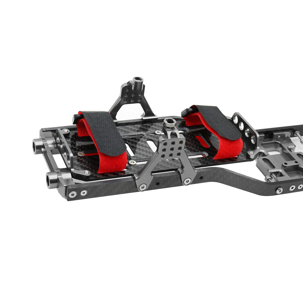 1/10 RC Crawler Carbon Fiber Girder 4MM CNC Metal Car Chassis Frame Body Kit Parts For Axial SCX10