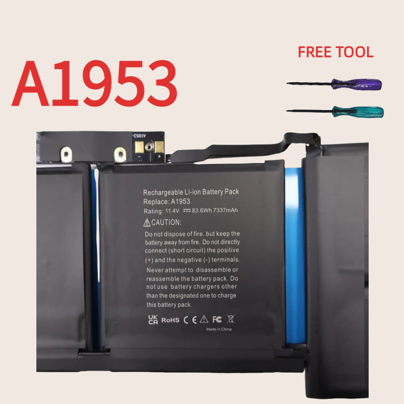 A1953 Laptop Battery for  MacBook Pro 15" A1990 touchbar 2018 2019 EMC 3215 MC3359 MR962LL With