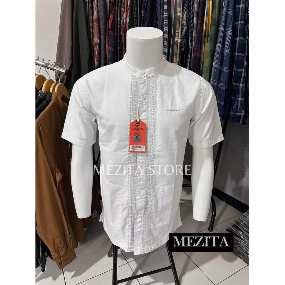 Kemeja Koko Cardinal Casual Pendek Putih Regular