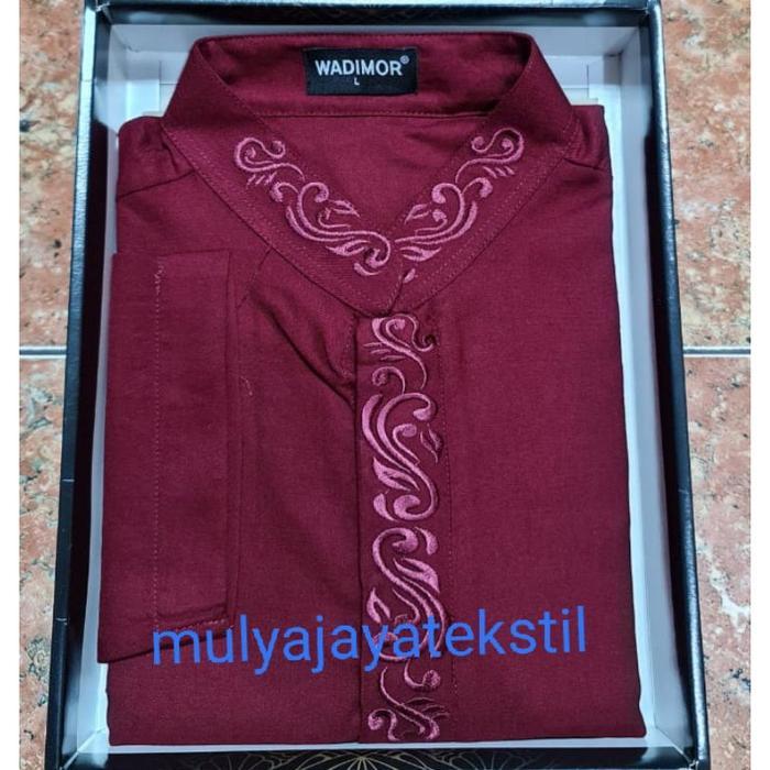 Baru Baju Koko Pria Lengan Panjang Wadimor Putih Original Fashion Mus