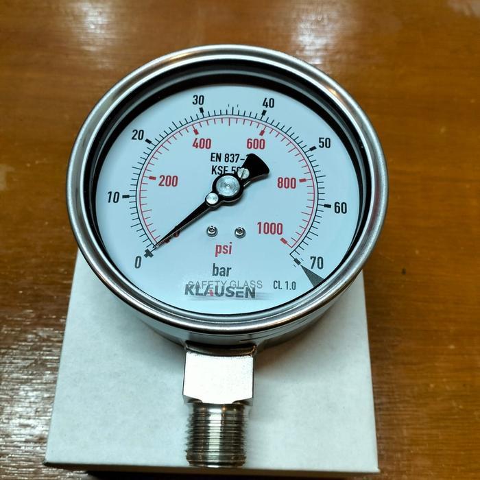 Pressure Gauge 4 Inch Full Ss Model Raket 0 - 70 Bar