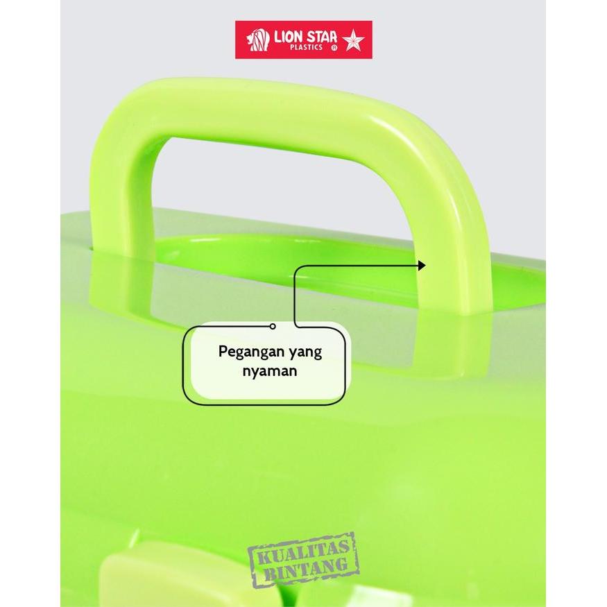 KOTAK PENYIMPANAN SERBAGUNA ZELLA CASE BOX JINJING LION STAR PLASTIK