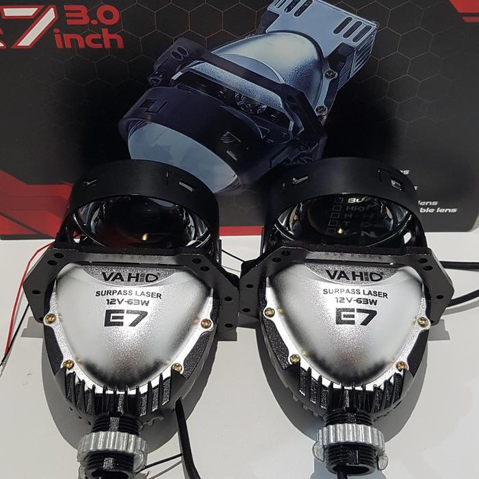 New Biled Sniper E7 Projector Projie Led Bi Led Vahid Hi-Low Surpass Laser Terlaris