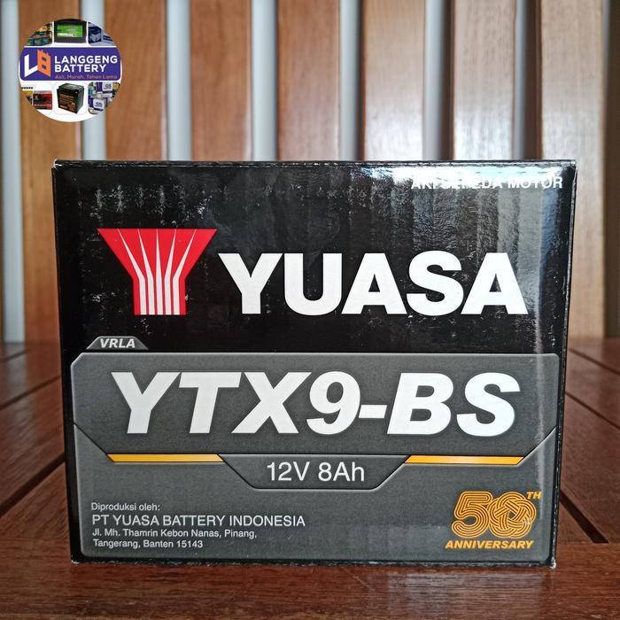 Aki / Accu Motor Yuasa Ytx9-Bs Original Suzuki Burgman Aki Kering