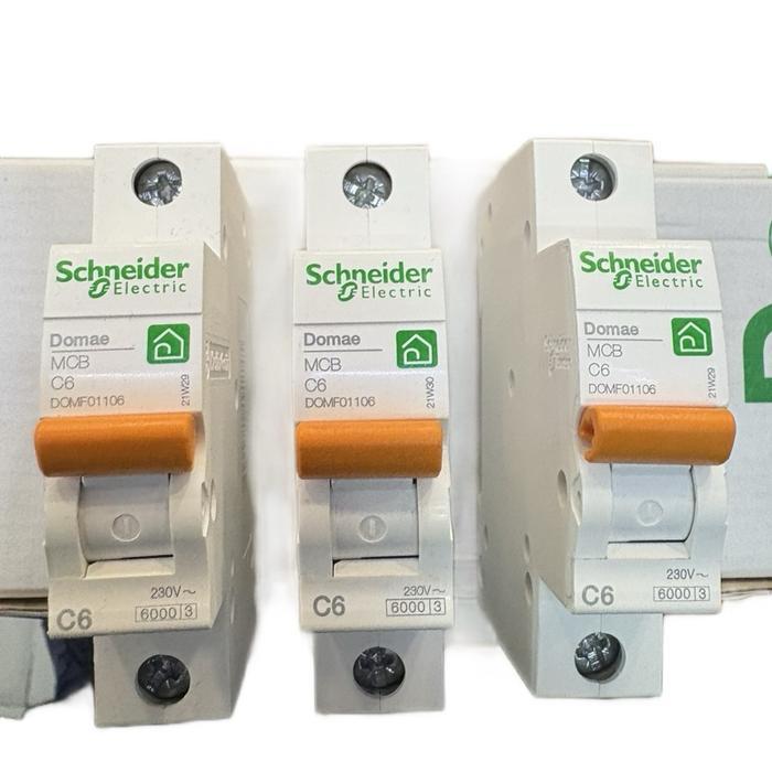 Promo Mcb 6 Ampere 1 Phase Schneider / Mcb Schneider 6A