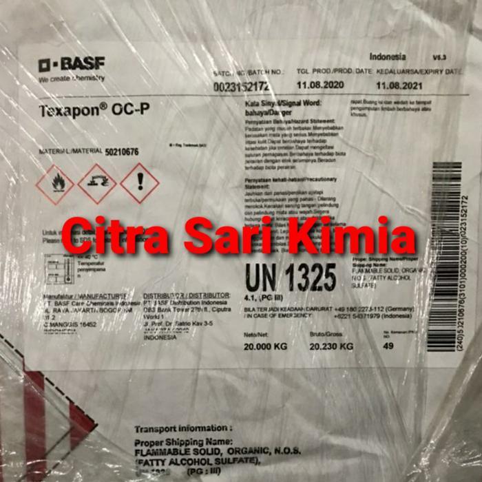 TEREMURAHTERLARIS READY SILAHKAN DIORDER SLS POWDER / SODIUM LAURYL SULFAT POWDER EX BASF GERMAN 1KG