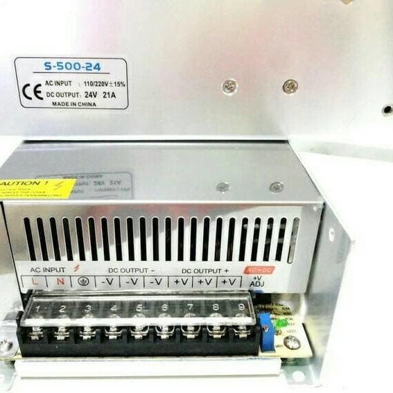 ADAPTOR 24V 20A POWER SUPPLY SWITCHING LED JARING 20 AMPERE 24 VOLT DC ORIGINAL QUALITY