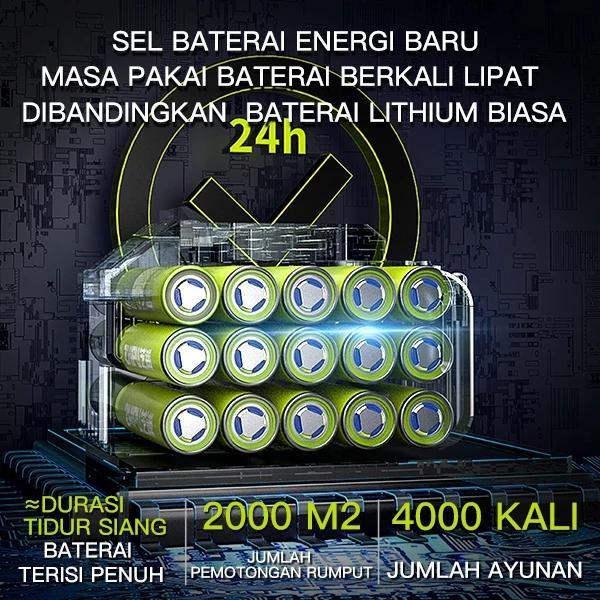 ZPER Mesin Potong Rumput Baterai Alat Pemotong Rumput Elektrik Listrik Pemangkas Gunting Rumput