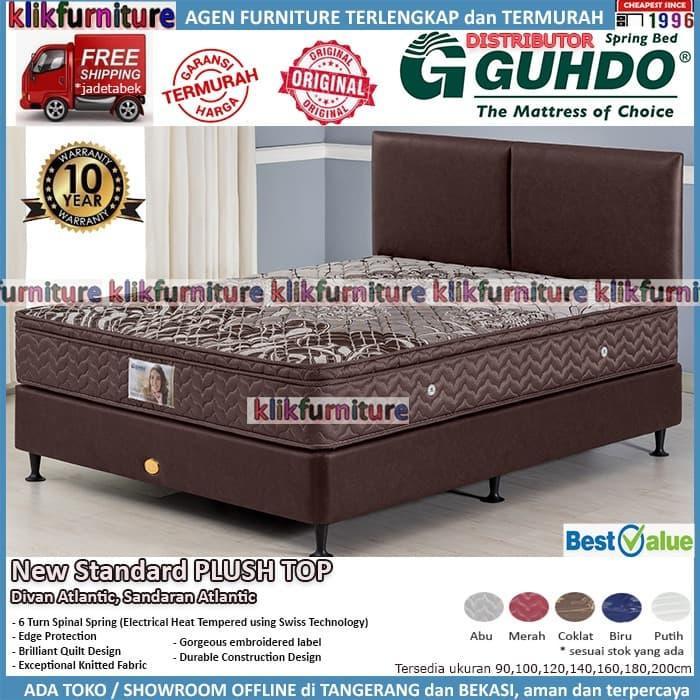 Guhdo Standard Plush Top (set 180x200) Atlantic Coklat Springbed