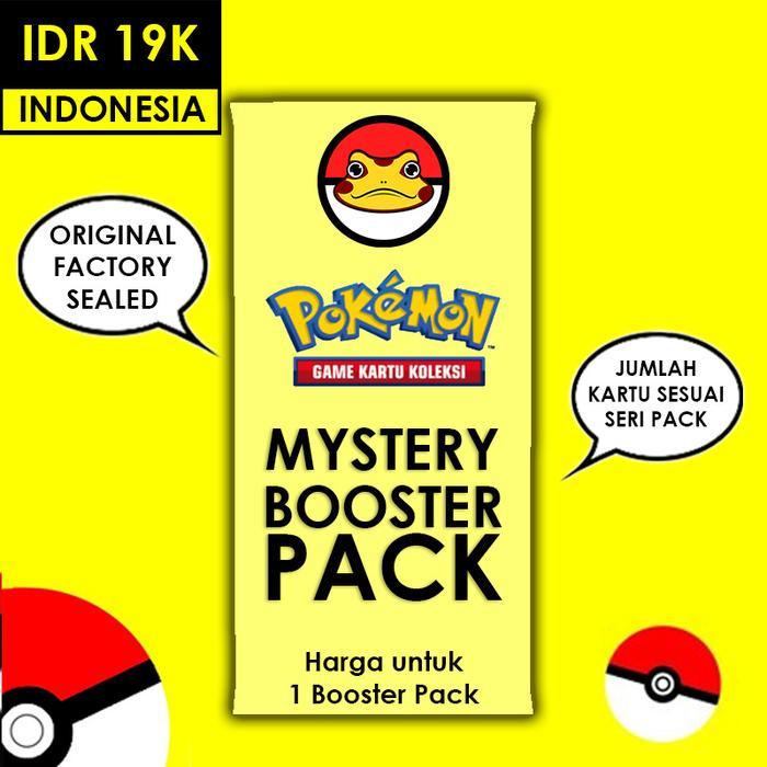 Mystery Box Booster Pack Kartu Pokemon Indonesia - Sealed TCG Card
